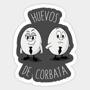 Huevos de corbata (spanish) Sticker